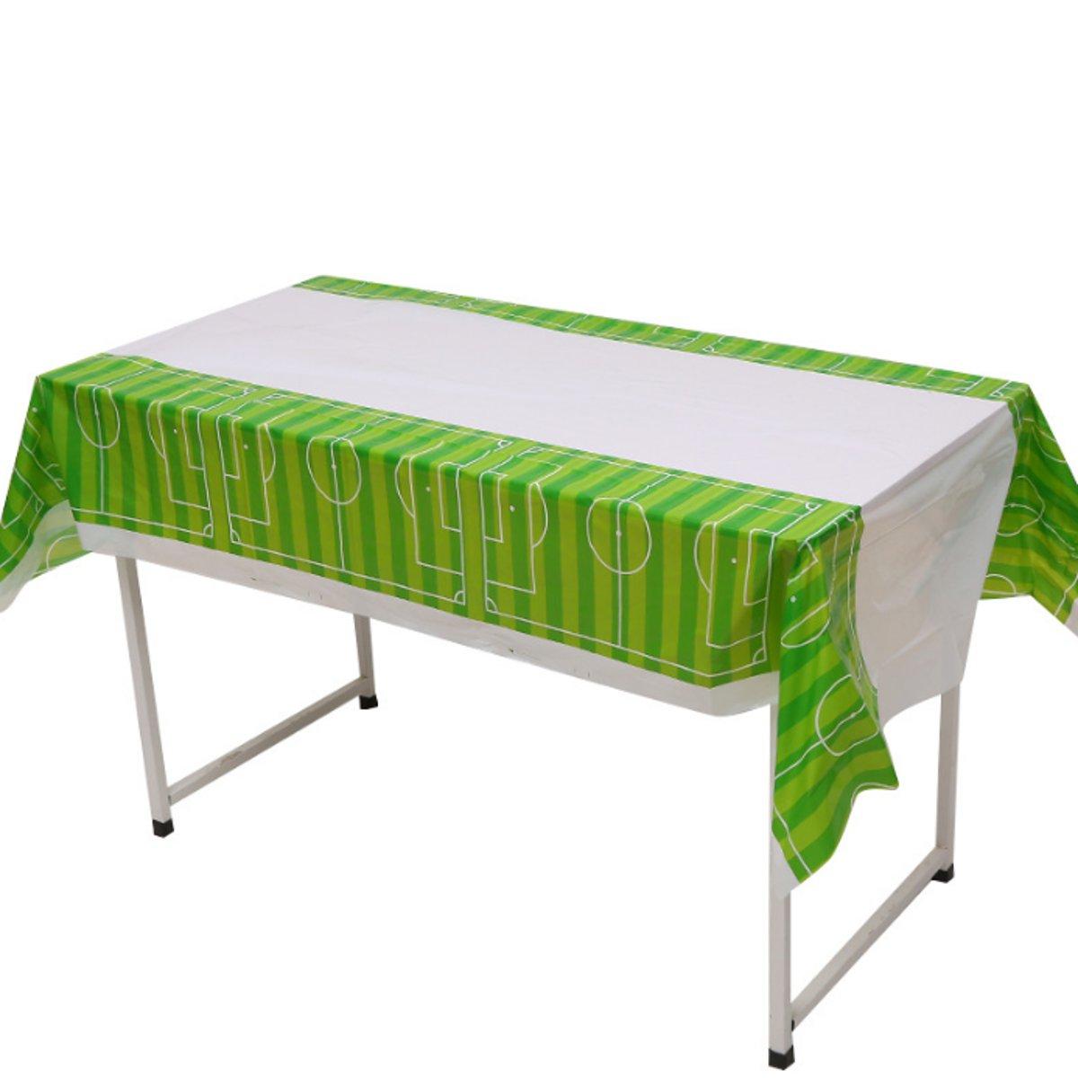 1.8x1.08m Tablecloth Football Print Table Cover Camping Disposable Plastic Picnic Mat