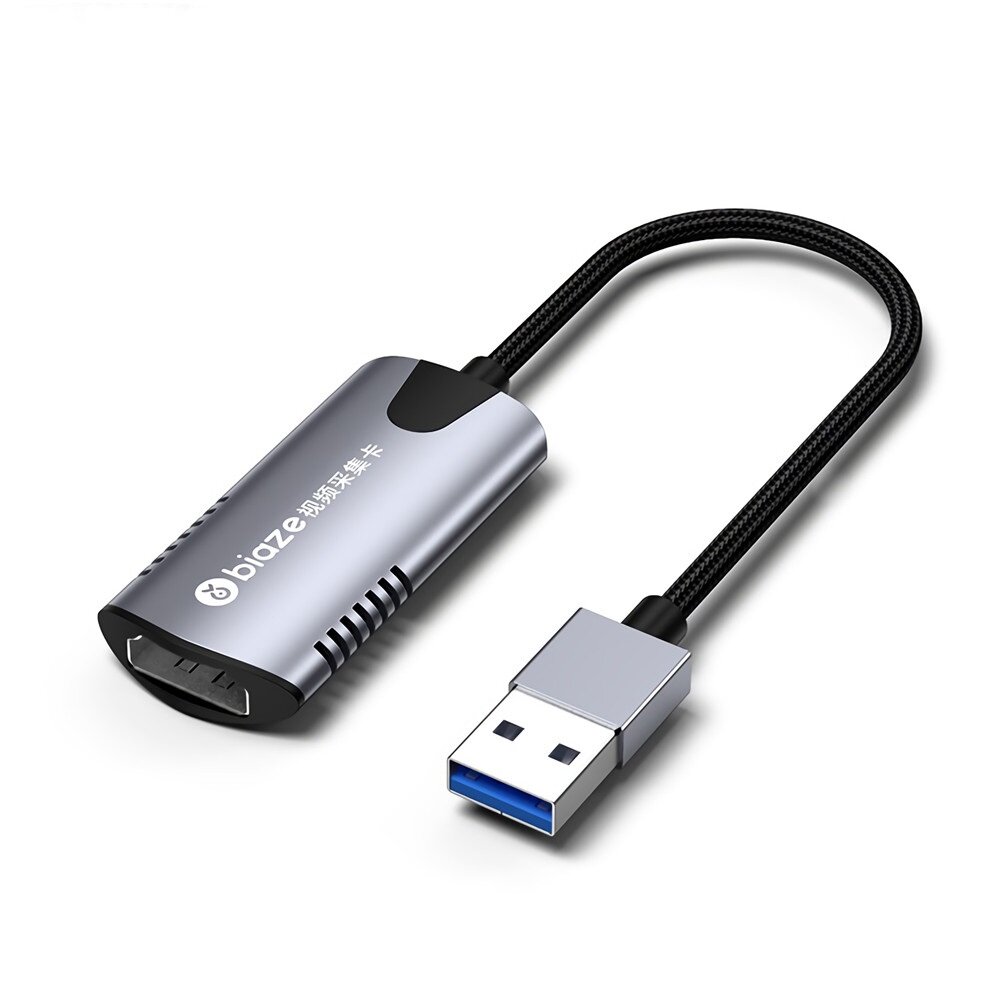 BIAZE R47 USB2.0 4K High Definition Video Capture Card Adapter for Game Live Stream