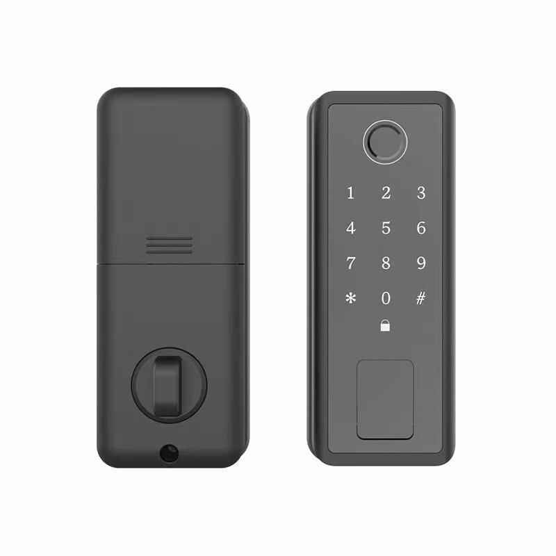 Tuya WIFI Touchscreen Smart Deurslot Vingerafdruk Wachtwoord Sleutel Swipe Card Remote Unlock