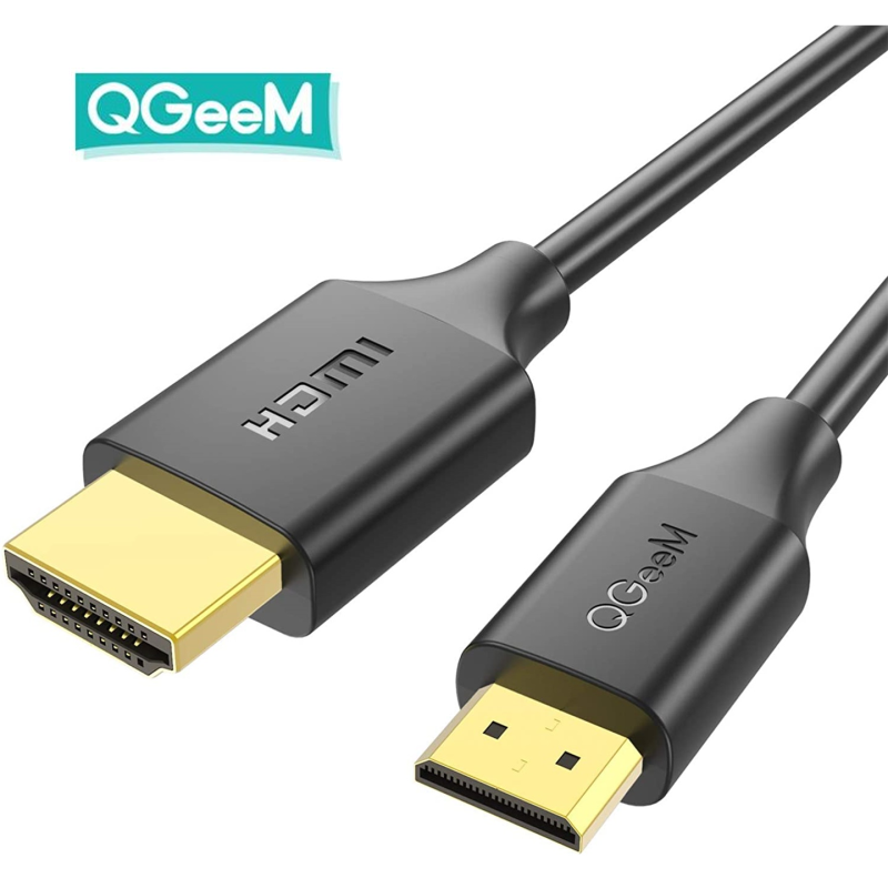 

QGeeM QG-AV19 Mini HDMI to HDMI Cable HDMI Splitter Digital Cable Cord for Xiaomi Xbox Serries Laptops