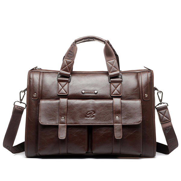 men business vintage laptop bag briefcase at Banggood