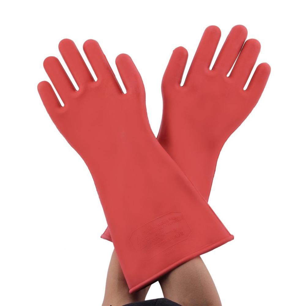 Professional 12KV High Voltage Electrical Insulating Gloves Rubber Electrician Safety Work Gloves 40
