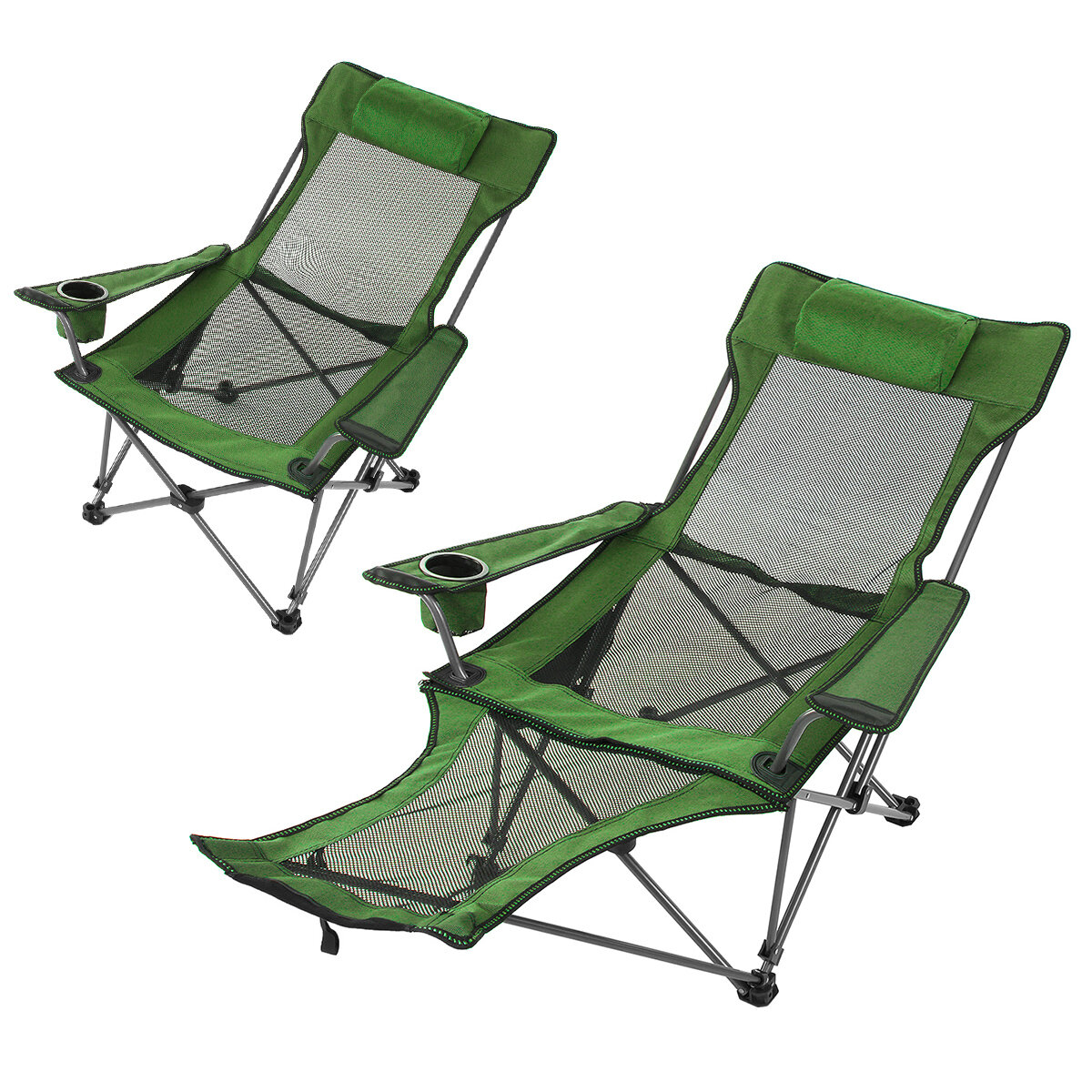 Chaise pliante Portable plage déjeuner sieste chaise pique-nique Barbecue bureau inclinable chaise Camping en plein air