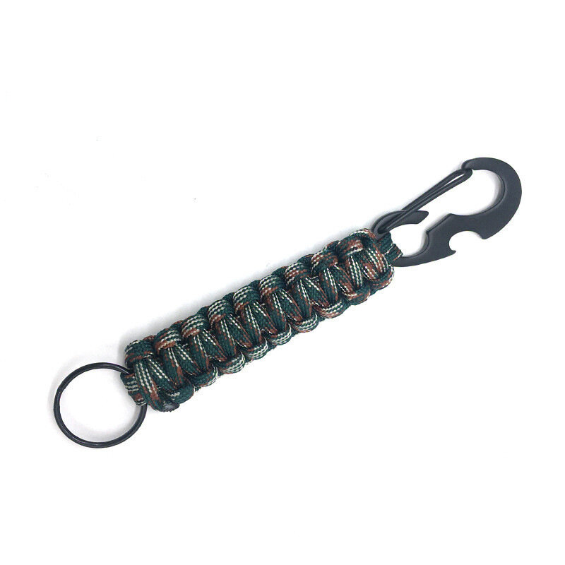 IPRee® 16СМ плетеный шнур для зонта с открывалкой для бутылок Многофункциональный брелок для ключей на открытом воздухе