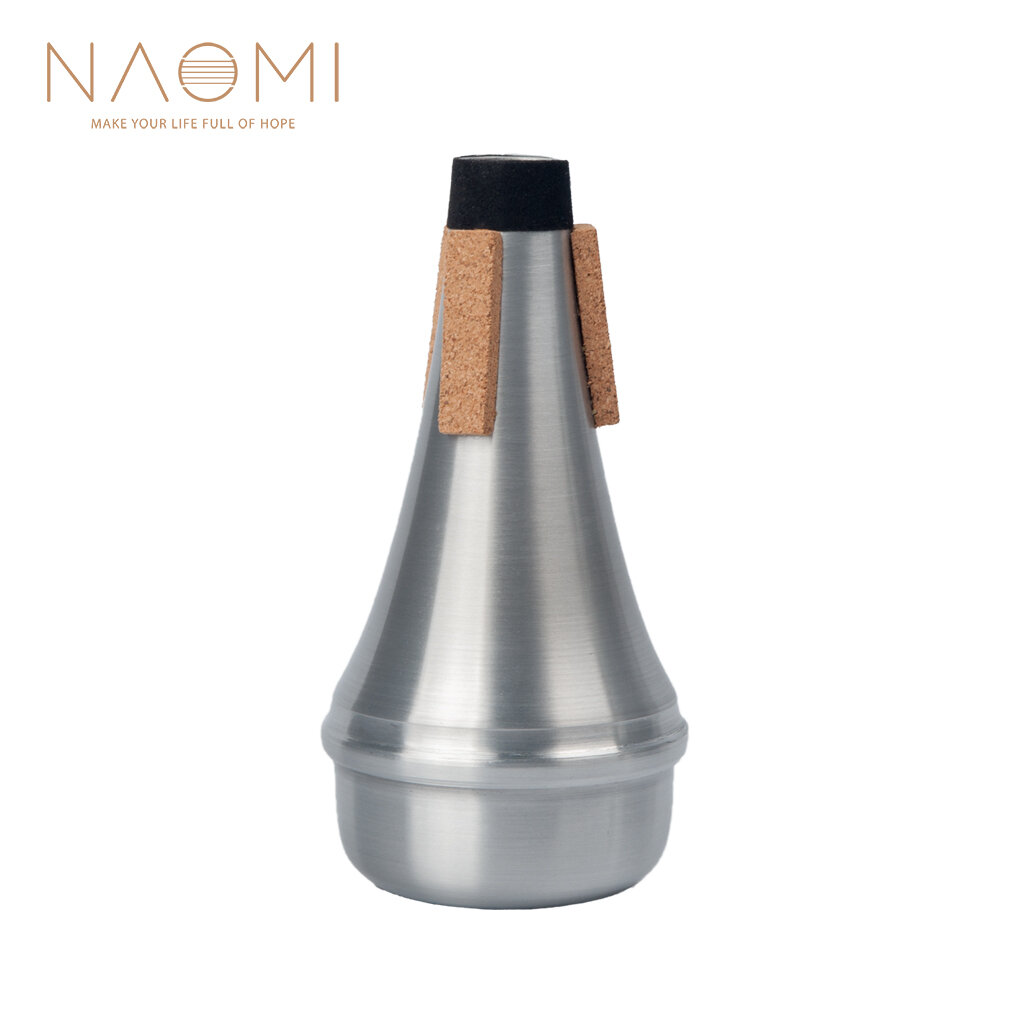 NAOMI Trompet Demper Aluminium Trompet Demper Rechte Praktijk Zilver Kleur Voor Trompet Houtblazers 