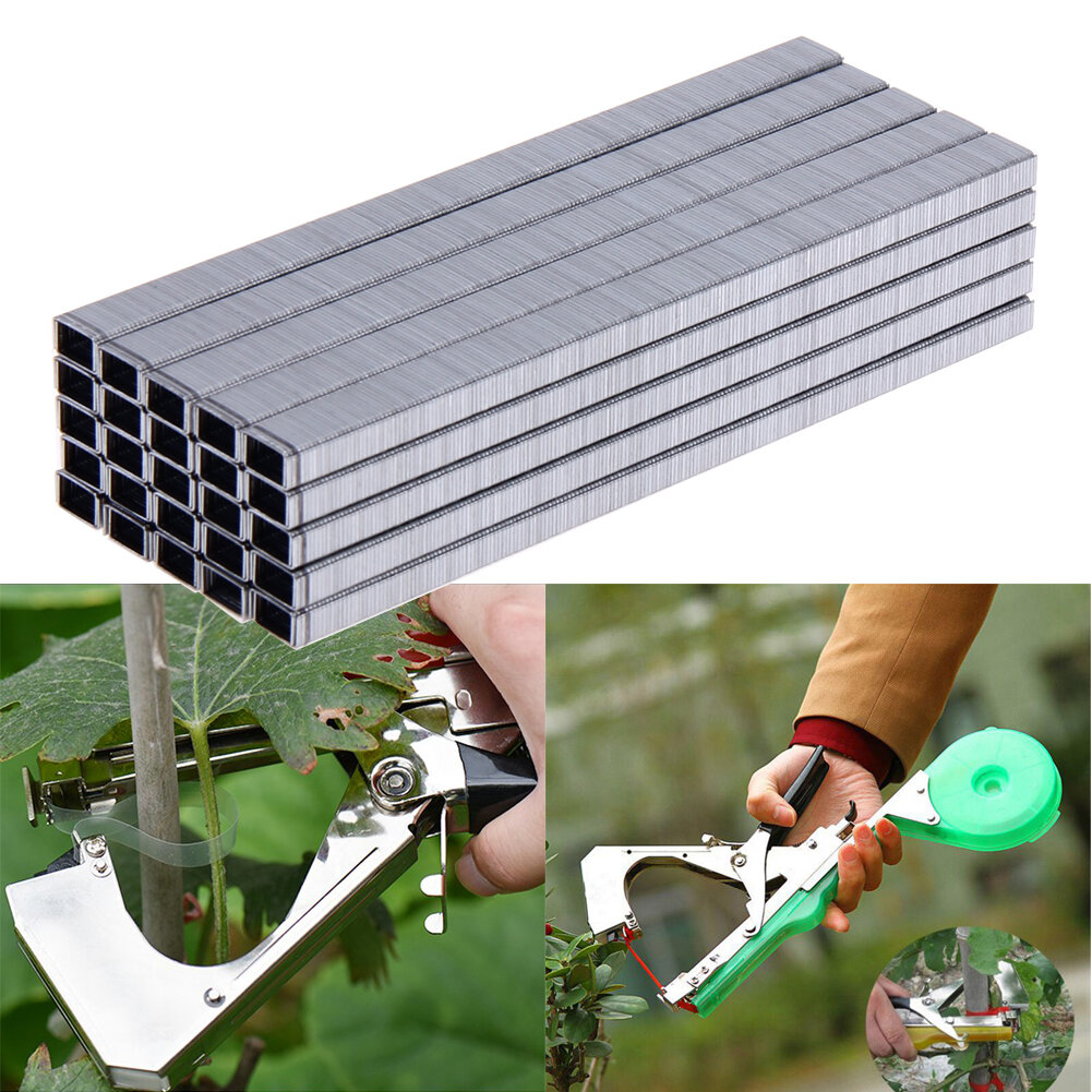 10000pcs/Set Tape Tool Binder Nail Tapener For Hand Tying Machine Tying Tapetool for Garden Pruning