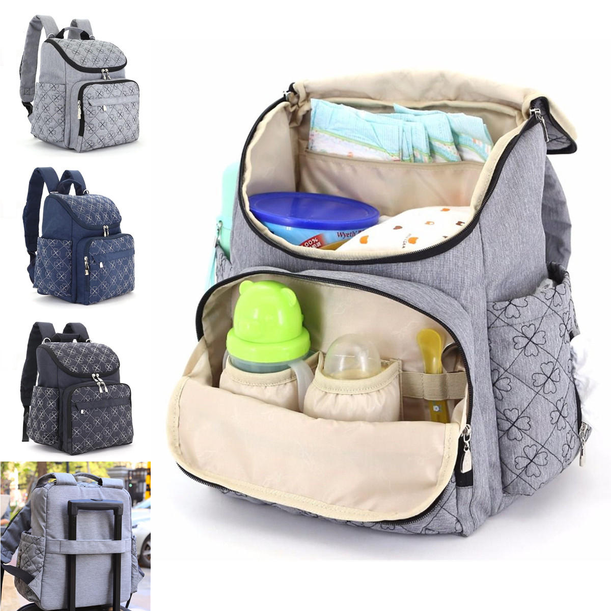 IPRee™ Travel Backpack Mummy Maternity Baby Diaper Bag Nappy Organizer Nursing Pouch