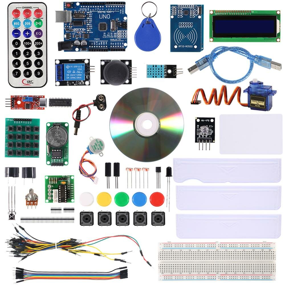 NIEUWSTE RFID Starter Kit voor Arduino UNO R3 Verbeterde Versie Learning Suite UNO R3 Starter Kit RF