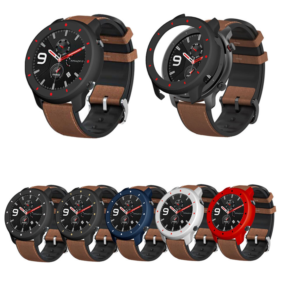 Bakeey Dual Color Pc Bekijk Cover Watch Case Cover voor Amazfit GTR 47 mm Smart Watch