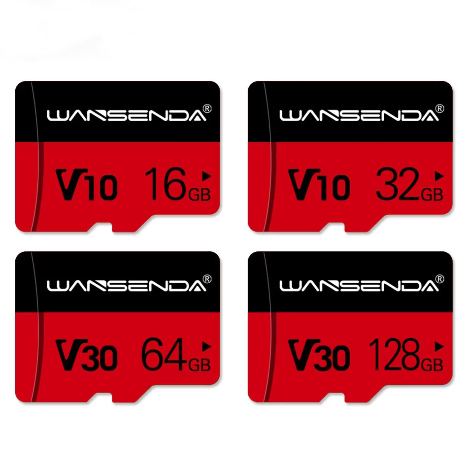 WANSENDA 8GB 16GB 32GB 64GB 128GB 256GB High Speed TF/ SD Memory Card With Card Adapter For Mobile Phone Tablet GPS Came