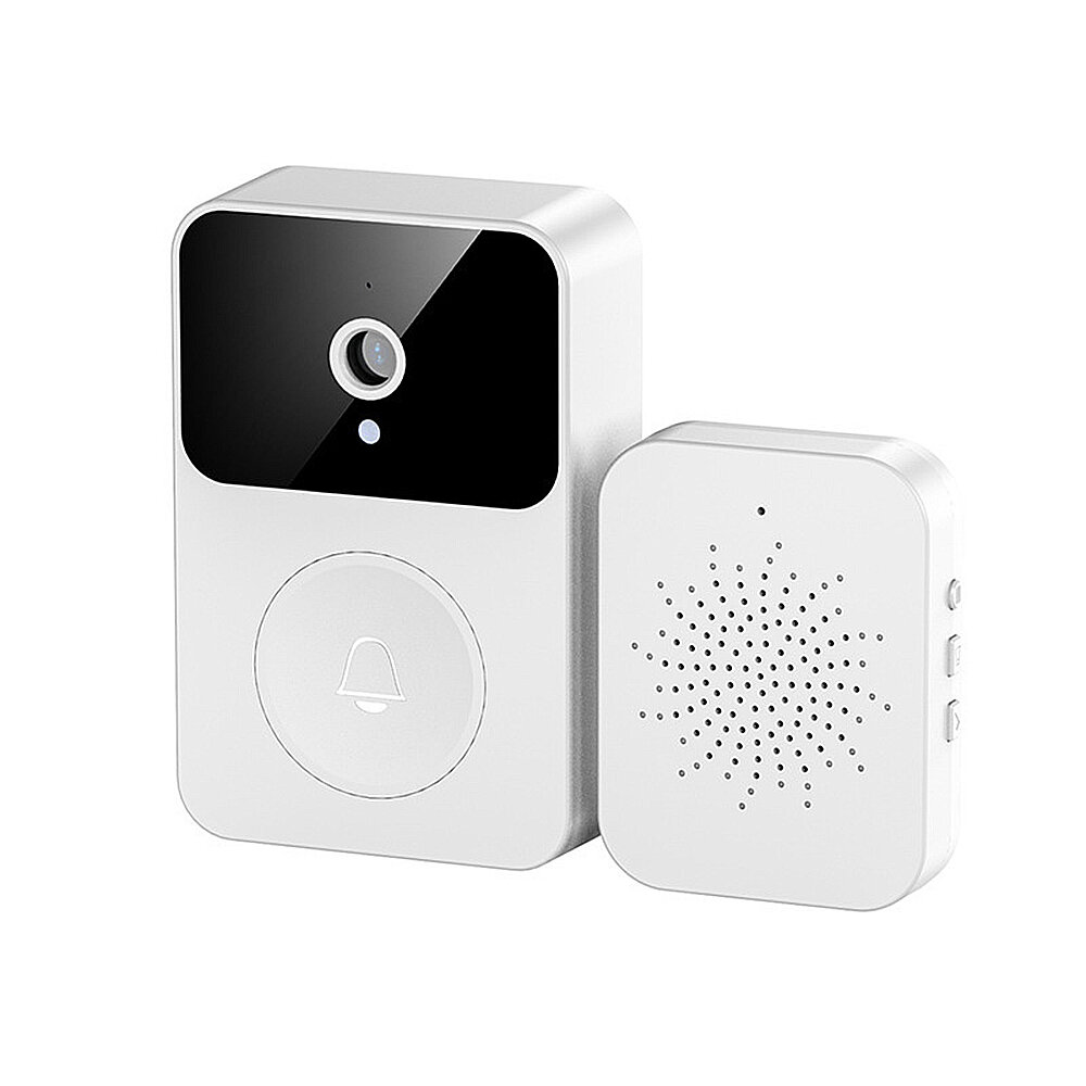 Wireless Video Doorbell Smart Doorbell Camera 2.4G WiFi HD Call Two-way Audio IR Night Vision Auto Capture Remote Phone APP Notifications Control Support Voice Change Intelligent Bell for Home Security