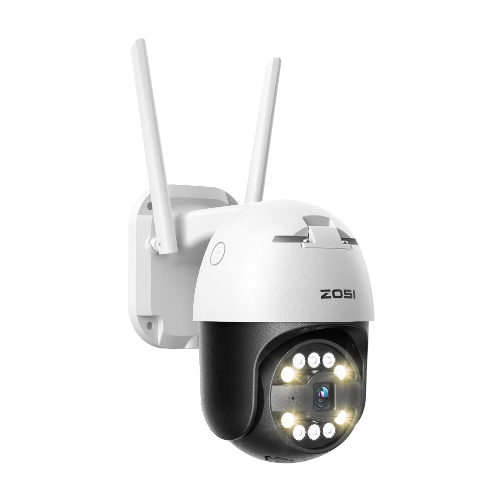 

ZOSI 5MP PTZ Wifi IP Camera Outdoor 30M Night Vision 2-Way Audio Wireless Video Surveillance Cameras IP66 Support Onvif