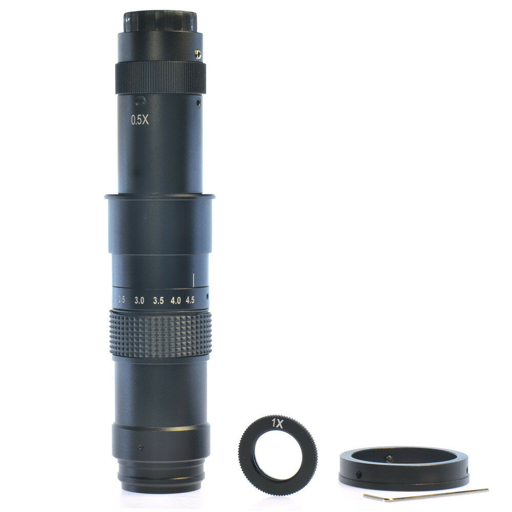 

HAYEAR HD 0,7X-4,5X 180X Zoom C-Mount параллельный светильник Объектив для промышленного микроскопа камера стекло Объект