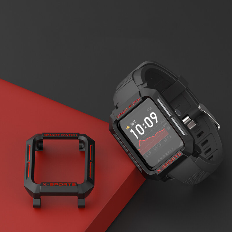 Bkaeey TPU Horlogekast Cover Horlogebeschermer voor Amazfit Bip S Smart Watch