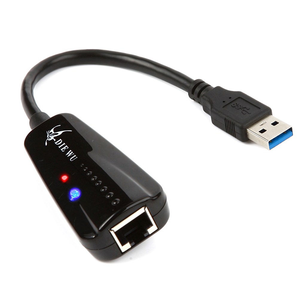 

DIEWU TXA042 USB3.0 Network Card Adapter USB to Ethernet RJ45 Lan Gigabit Internet Networking Adapter for Windows 7/8/10