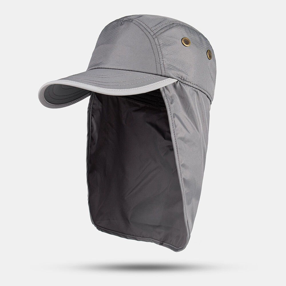 

Men Quick-dry Outdoor Sunscreen Cover Neck UV Protection Casual Baseball Hat With Cape