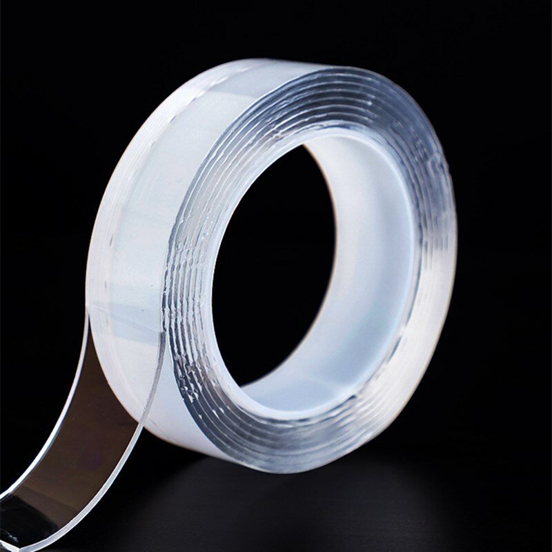 

1/2/3/5M Nano PU Gel Double-Sided Traceless Tape Transparent Adhesive Tapes Punch Free