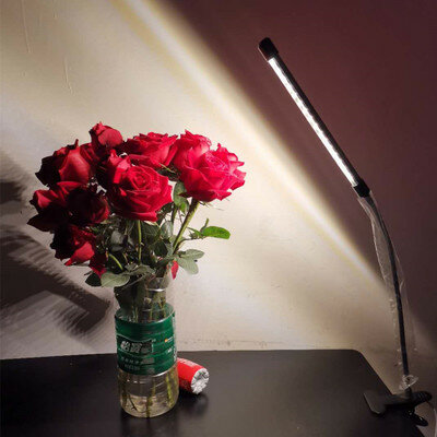 Clip-On LED Lampe USB Schreibtisch Nachttisch Lesebuch LED Dimmbares Licht
