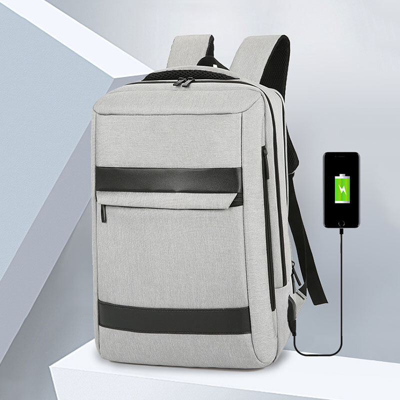Men USB Charging Waterproof Large Capacity Business Travel 16 Inch Laptop Bag Travel Bag Backpack