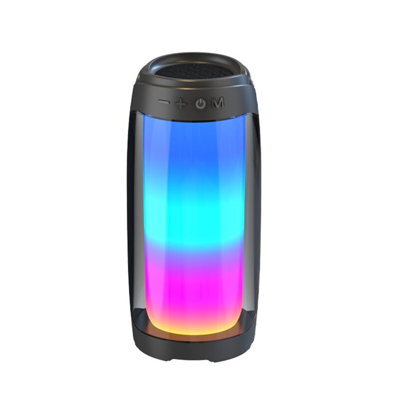 Pluse4 Sound Box bluetooth Speaker LED Colorful Light Portable Wireless Speaker TF Card 1800mAh Port