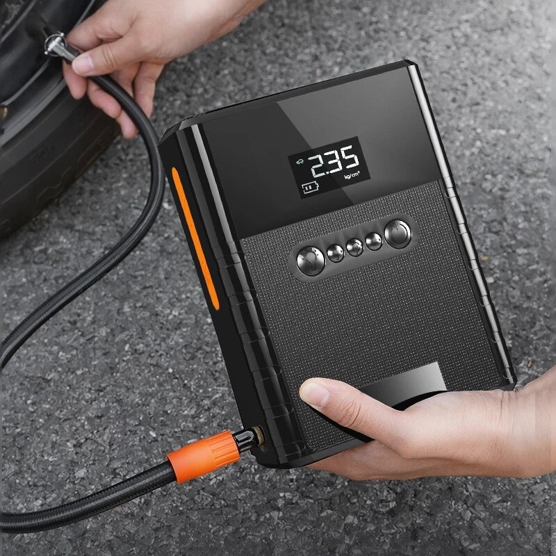 

OZIO 4 In 1 Car Jump Starter Pump Air Compressor 12000mAh Power Bank Car Battery Booster Charger Tire Inflator Starting