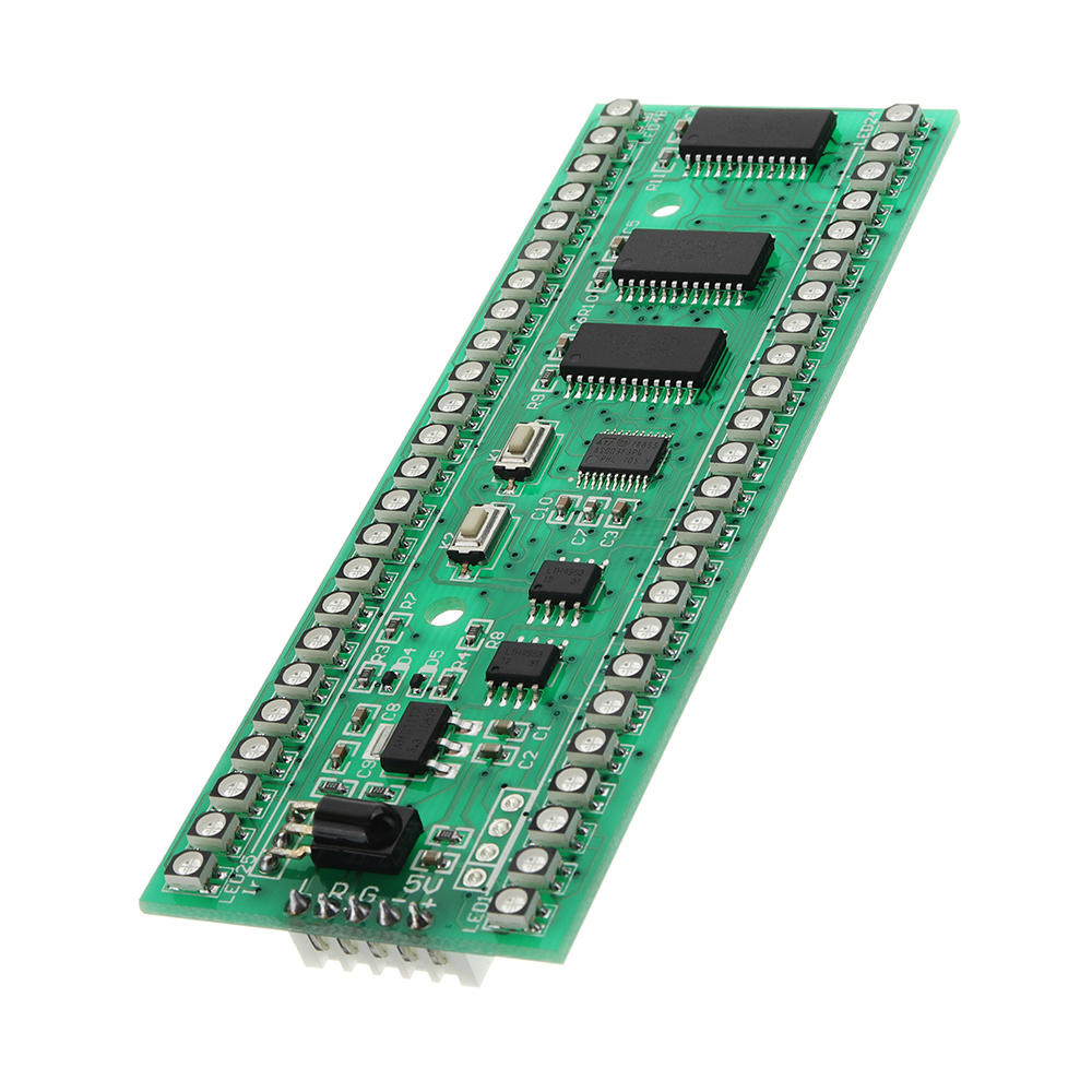 DC 5V Naar 6V 250mA RGB Double Channel Double 24 LED Level Indicator MCU met instelbare displaymodus
