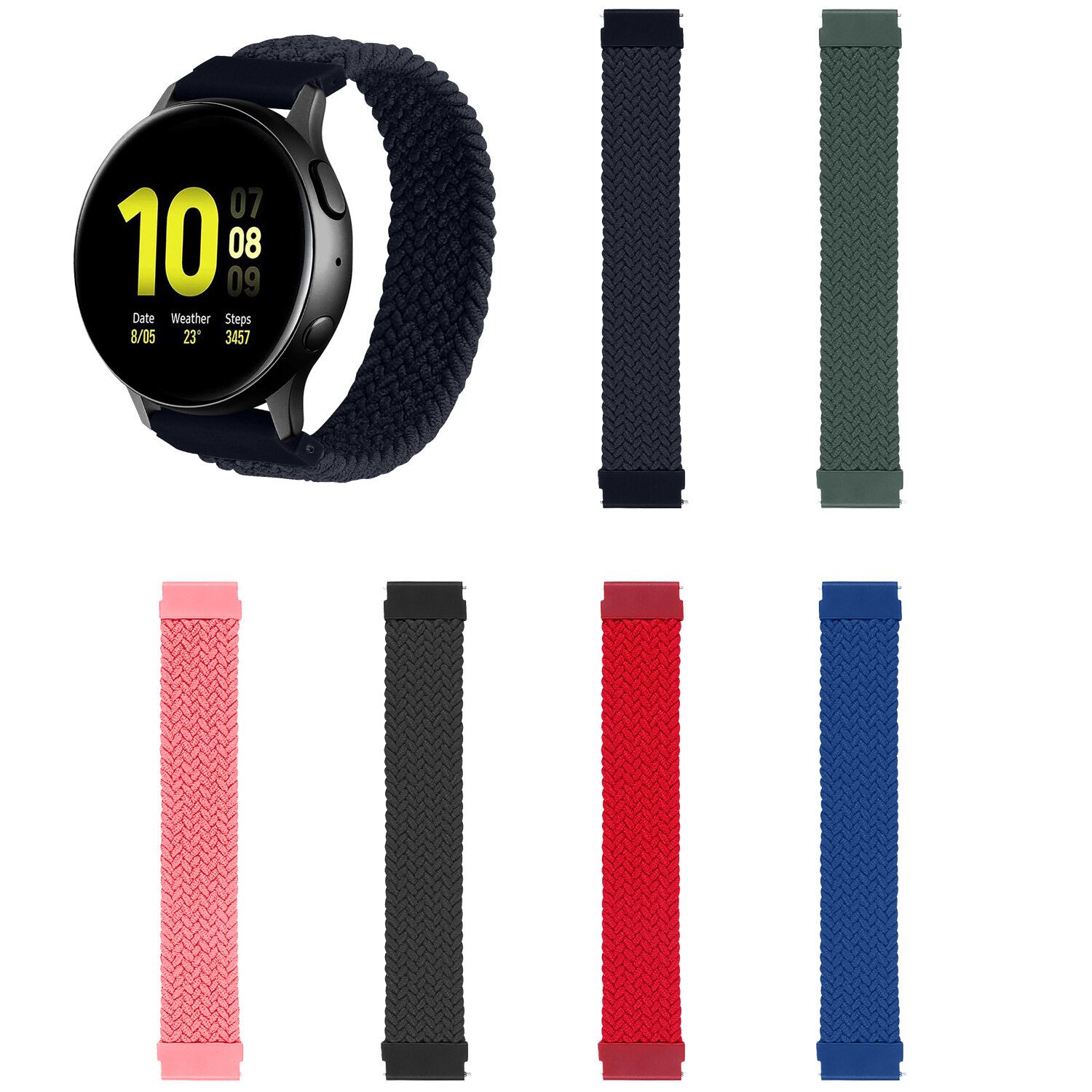 Bakeey 22 mm universele nylon gevlochten vervangende riem slimme horlogeband voor Samsung Galaxy hor