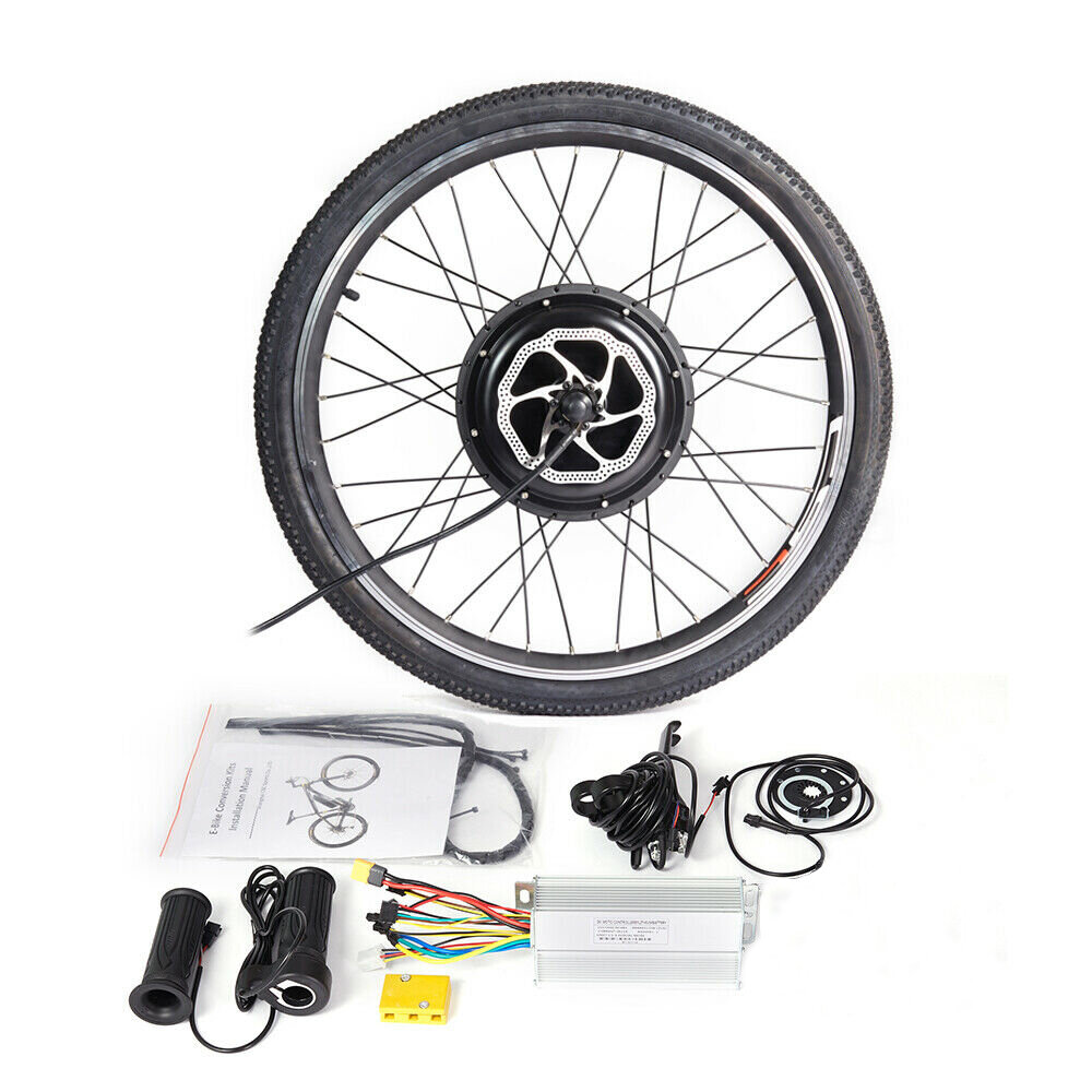 

26inch 48V 750W E-bike Accessories Set Front Wheels Motor Tire Disc Brake Power Cut-off Brake Lever Storage Bag Twist Th