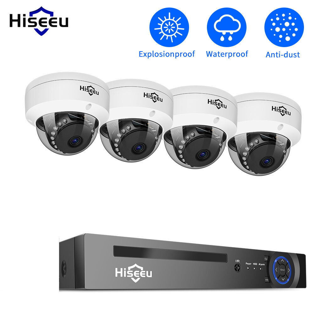 5MP CCTV Outdoor House Surveillance Security IP POE Camera System Kit Set Home Street Monitoring 10C