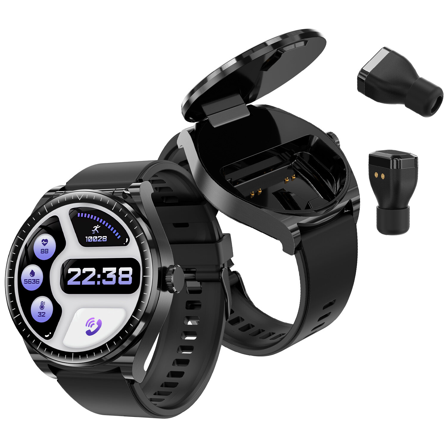 BlitzWolf BW-HW1 Smartwatch ze słuchawkami za $37.99 / ~151zł