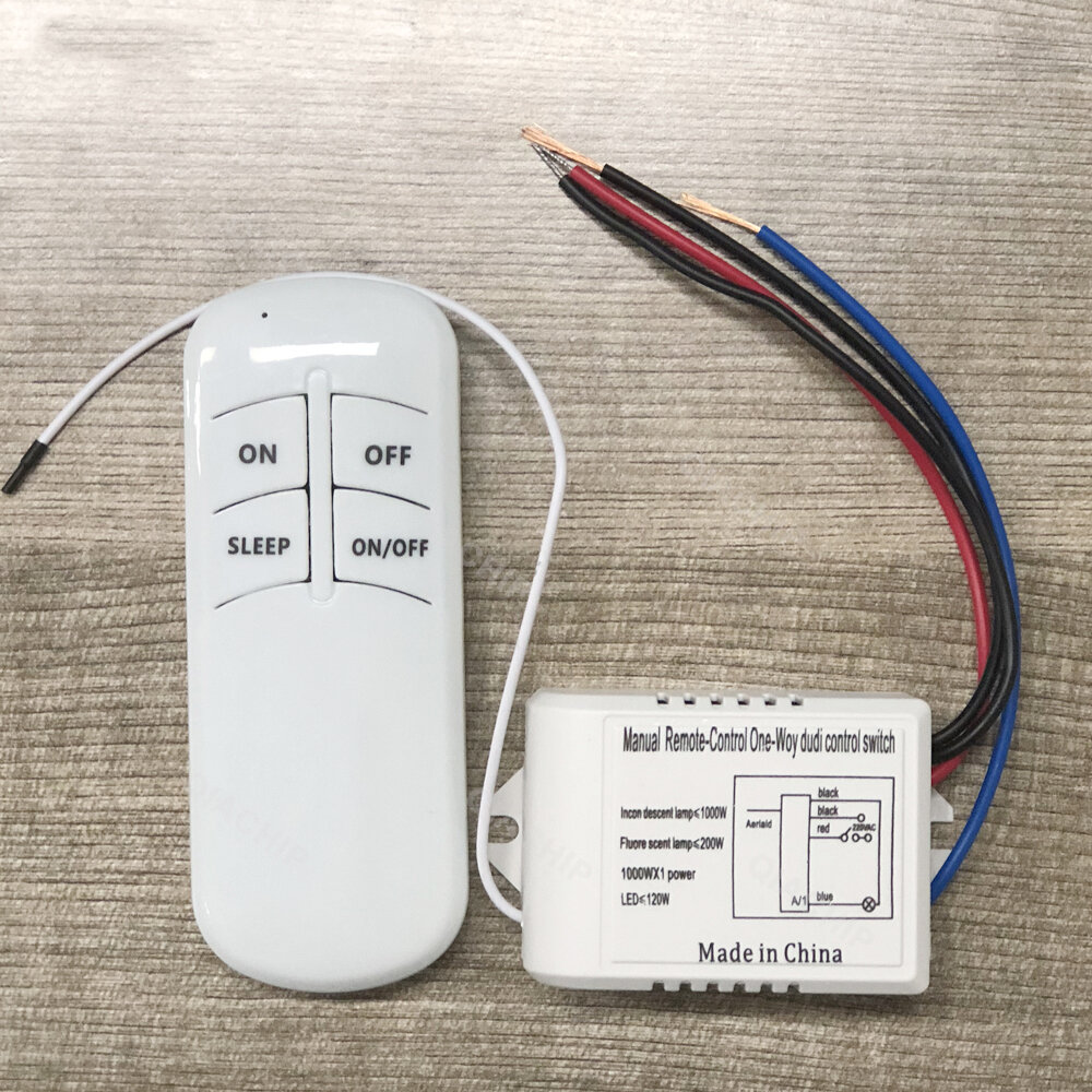 1 2 3 Way Relay Ac 220v Rf Remote, How To Wire A Ceiling Fan With Light On 3 Way Switch Remote Control