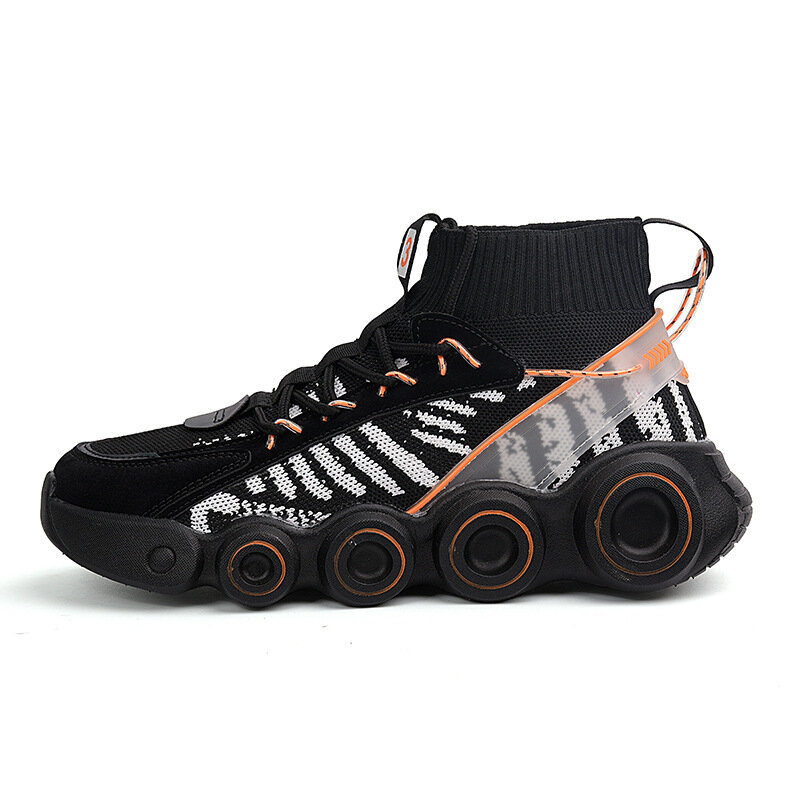 Baskets à roues montantes pour hommes, chaussures de course décontractées, chaussures de sport en maille