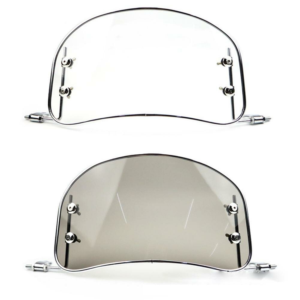 

Universal Retro Motorcycle Windshield Front Wind Deflector Windscreen Modified Accessories For Scooter E-bike Electromob