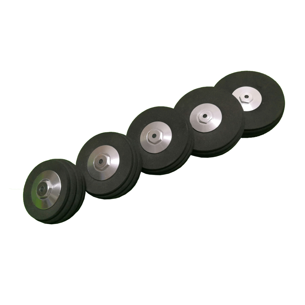 50mm/58mm/63mm/70mm/76mm EVA Rubber Simulation Tire Wheel Aluminum Hub For RC Airplane Fixed-wing RC
