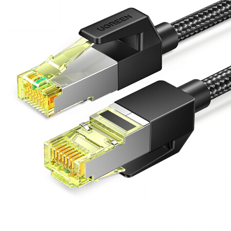 

UGREEN Nw150 CAT7 сетевой кабель Ethernet сильный 10 Гбит / с RJ45 Nylon Плетеный Интернет Провод LAN кабель для маршрут