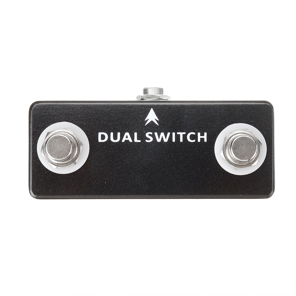 Mosky Dual Switch Gitaareffectpedaal Mini Dual Switch Effectpedaal Volledig metalen omhulsel Gitaaro