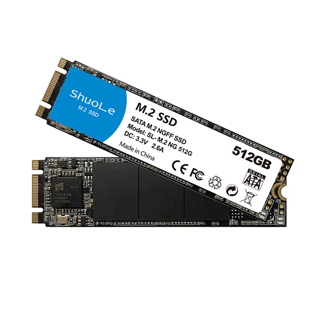 ShuoLe M.2 NGFF SSD 512GB 1TB 2280 Interne SSD schijf Harde Schijf voor Laptop Desktop Computer