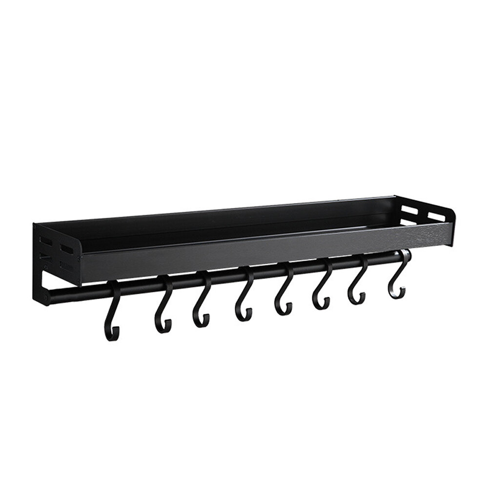 Aluminium Zwart Rack Opslag Multifunctionele Plank Rack Organizer Arrangement voor Home Kitchen Coun