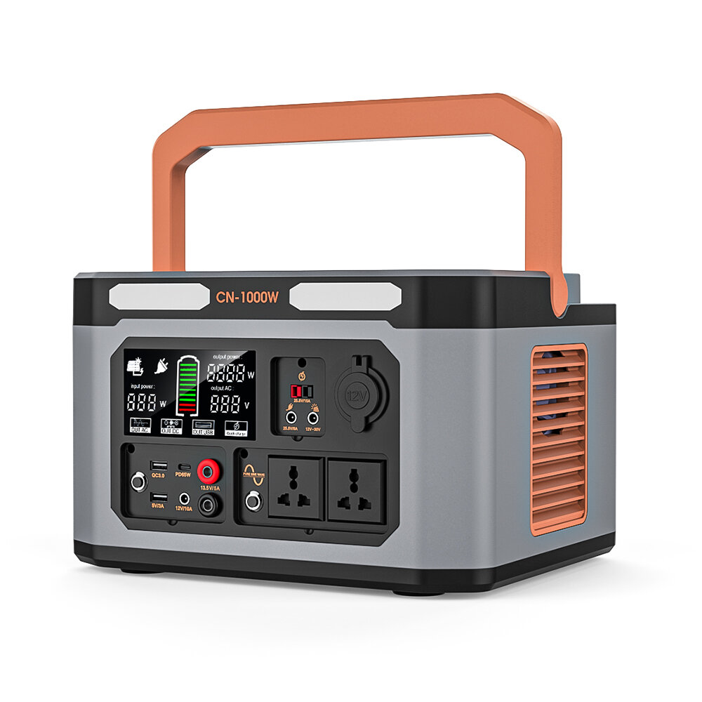 1000W 999Wh(270000mAh) Portable Power Station 110V/220V Power Generator With 15W Wireless Charging Function