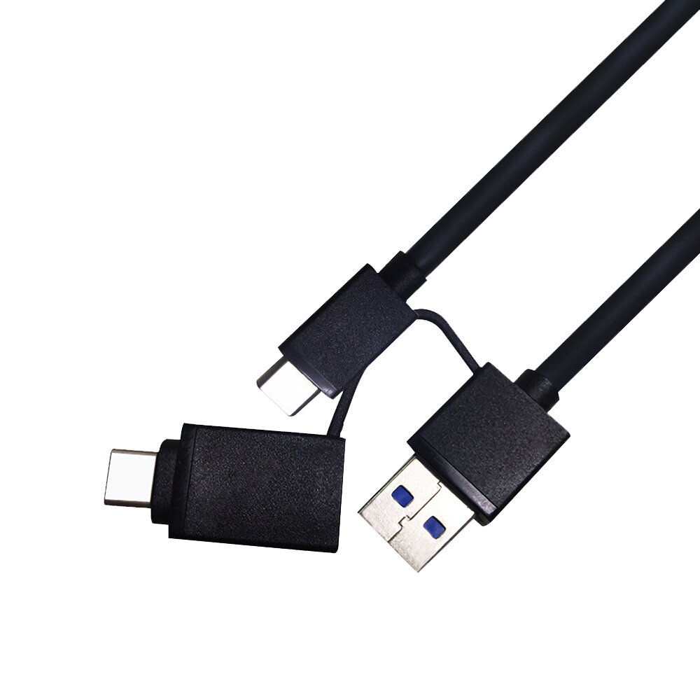 CIMANZ 2 in 1 Type C Data Cable Hard Drive Adapter Cable Type C to USB3.0 Type C to Type C Data Cabl
