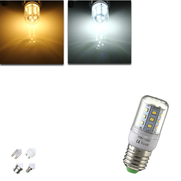 E27/E14/G9/GU10/B22 2.8W 21 SMD 2835 LED Corn Bulb Warm White/White 110V