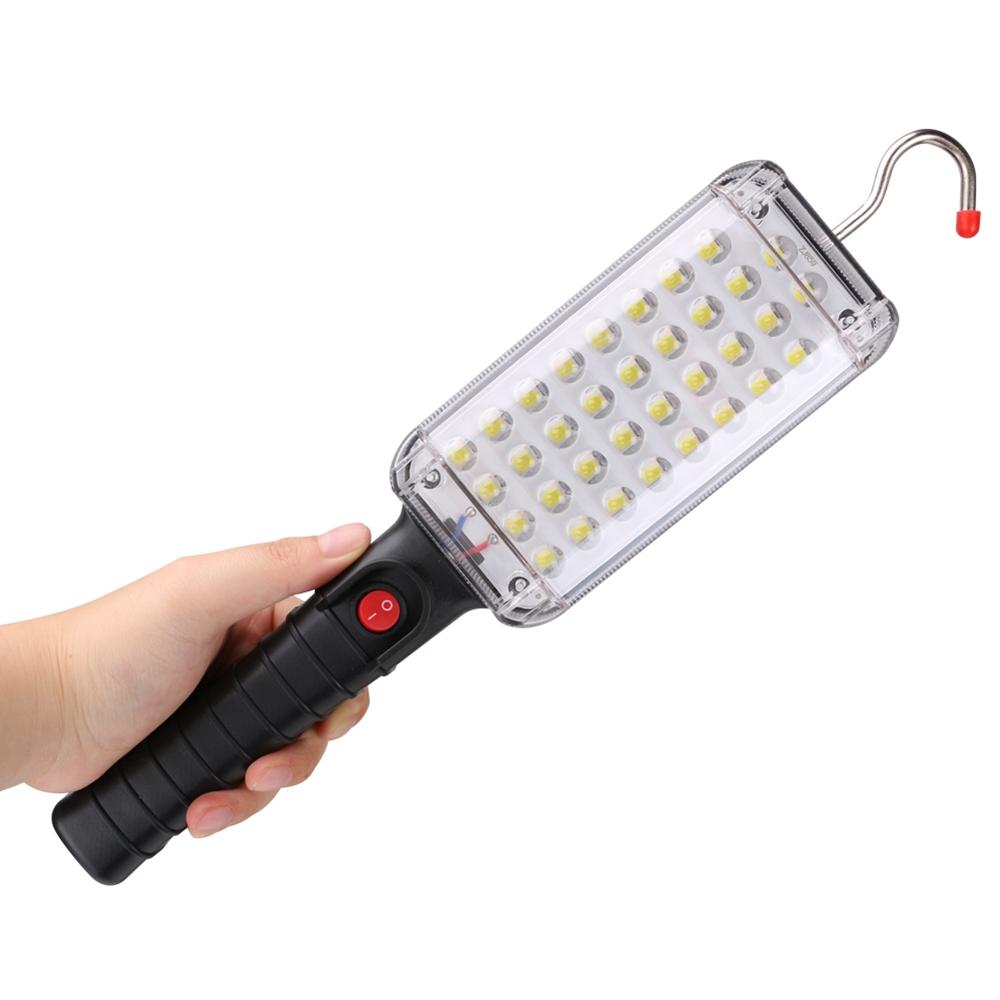 

Portable 34 LED Flashlight Magnetic Torch USB Rechargeable Work Light Hanging Hook Tent Lamp Lantern For Camping Emergen
