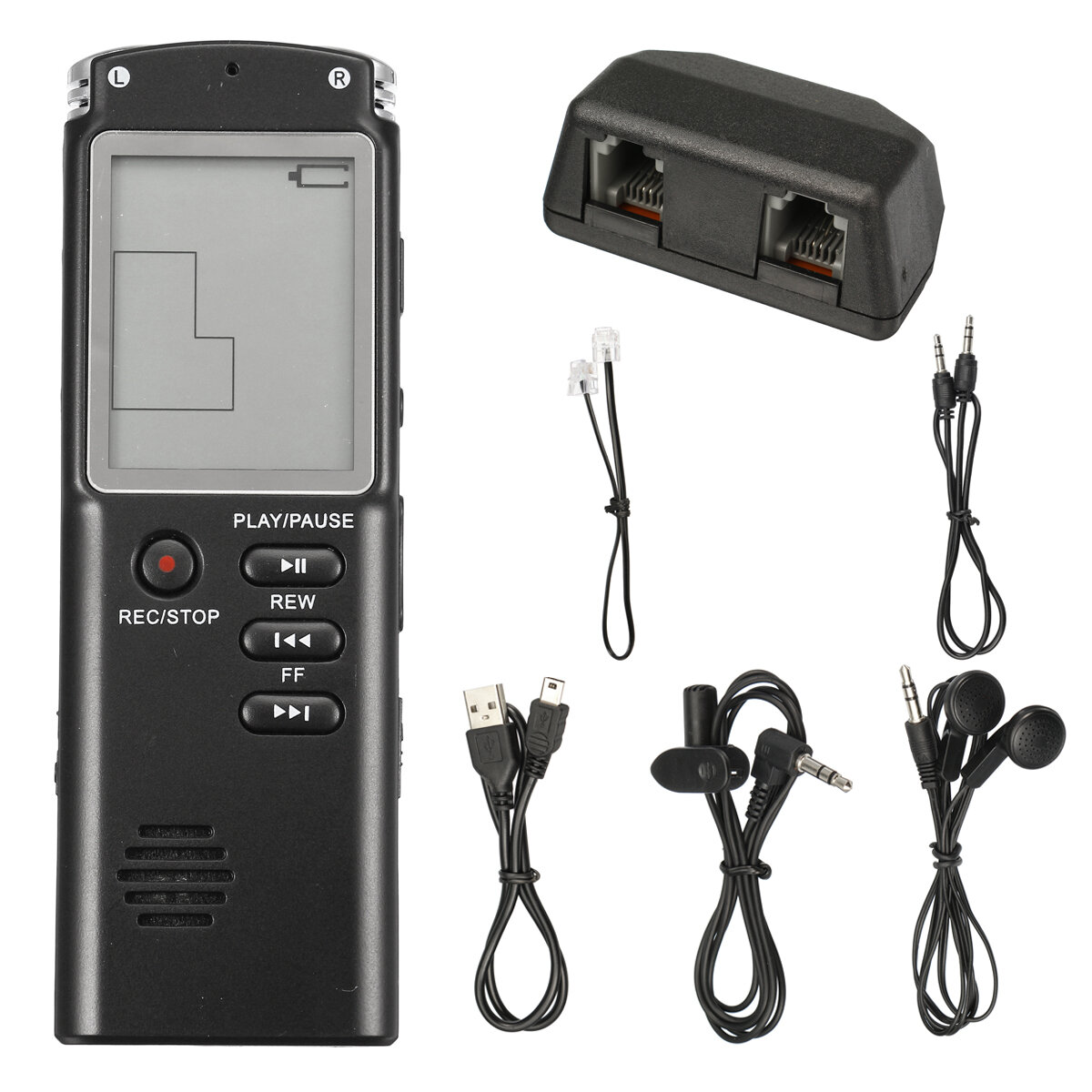 8 GB 16GB Oplaadbare USB Digital Audio Voice Recorder Dictafoon MP3-speler