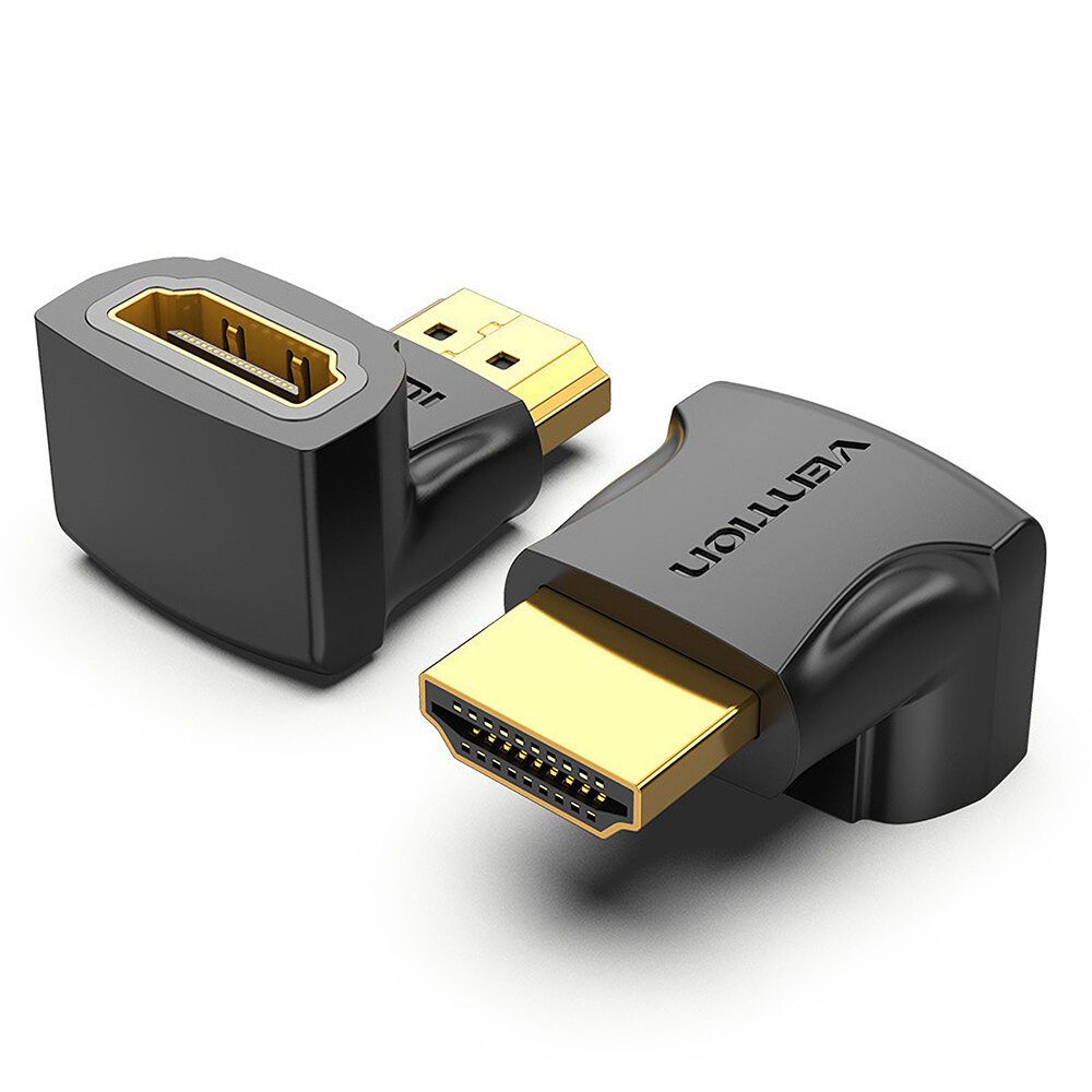 

Vention HDMI Male to HDMI Female Adapter Converter 270 ° Прямой угол HDMI 2.0 4K 1080P Удлинитель HDMI Коннектор