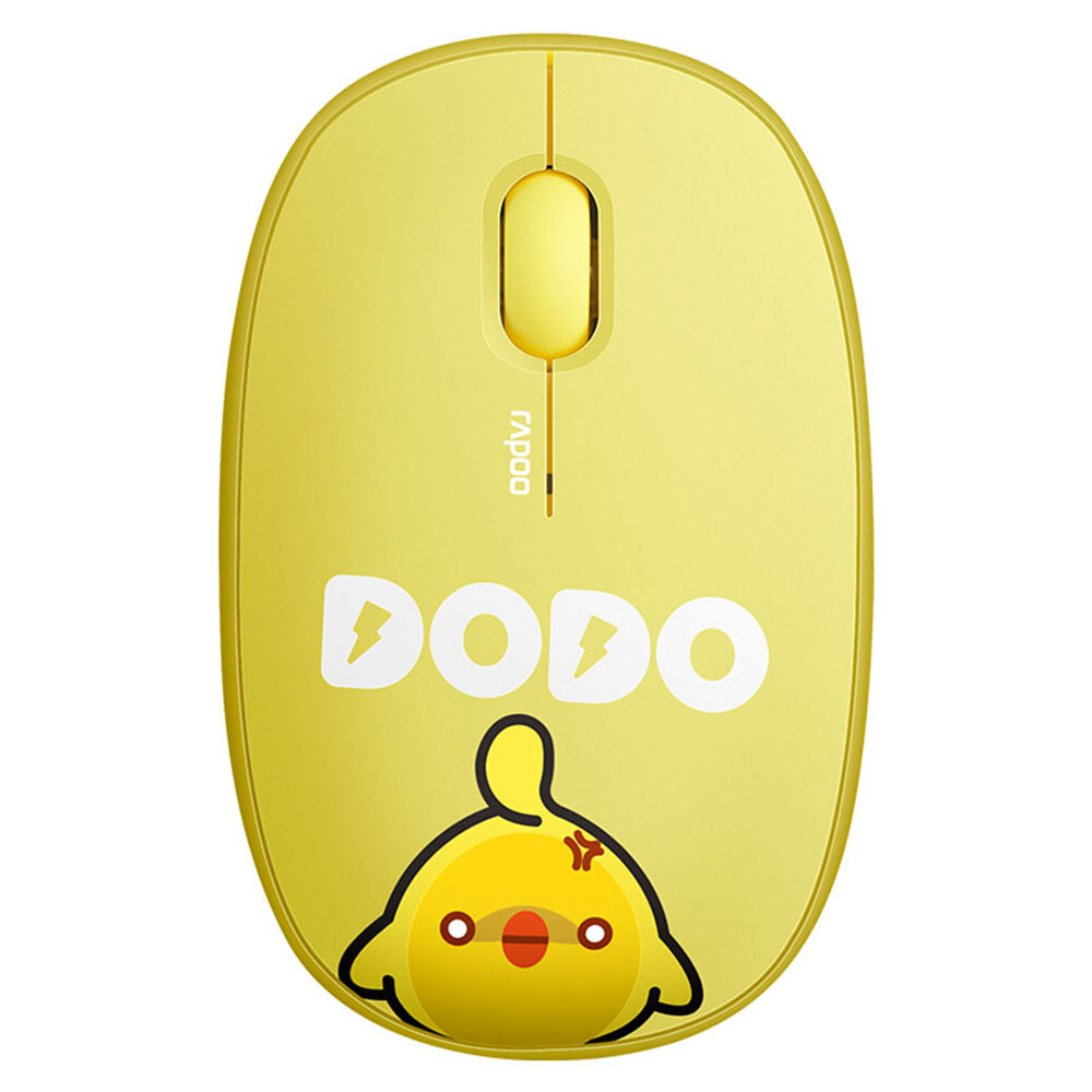 

Rapoo M650 Cute Cartoon Animal Mouse Dual-Mode 2.4G Wireless BT3.0/5.0 1300DPI Mute Button Optical Mice with Detachable