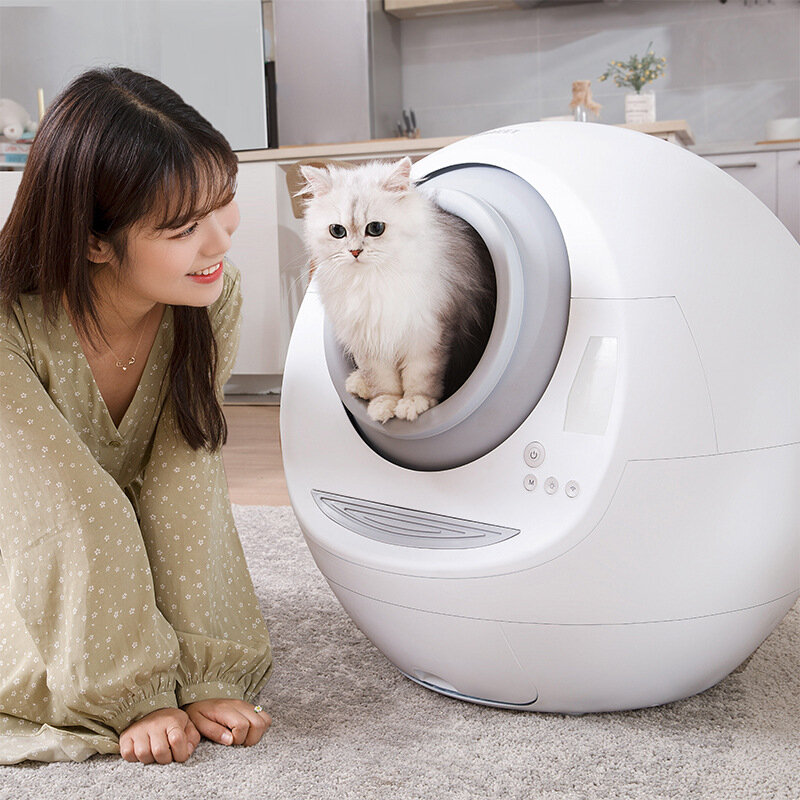 

Meet Automatic Cat Litter Box Remote Control Smart Anti-pinch Automatic Power-off for Pet