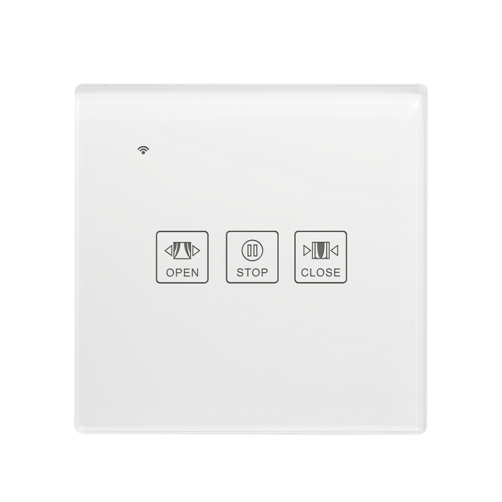 Somgoms SM-1CTW-EU Tuya WiFi-gordijnschakelaar EU-standaard Smart Touch-schakelaar Compatibel met Al