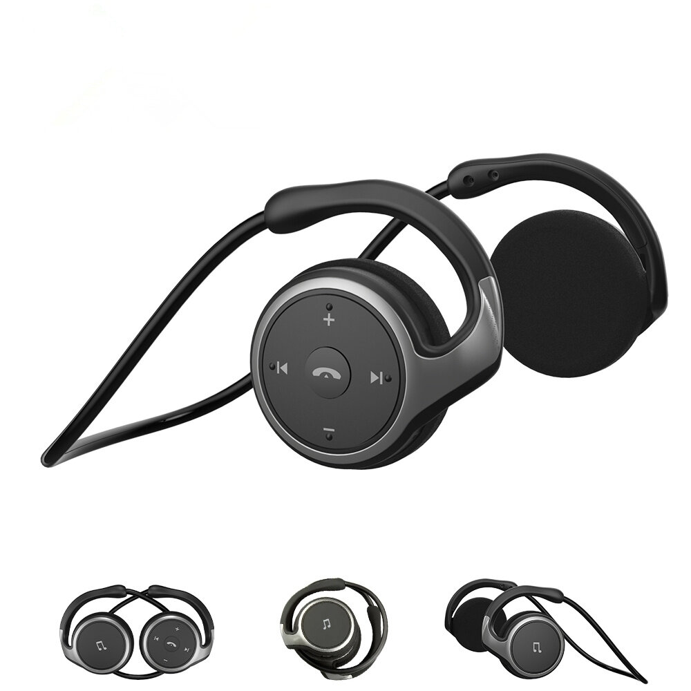 Bakeey A6 bluetooth 5.0-headsets Diepe bas 3D stereogeluid Draadloze sportkoptelefoon met microfoon