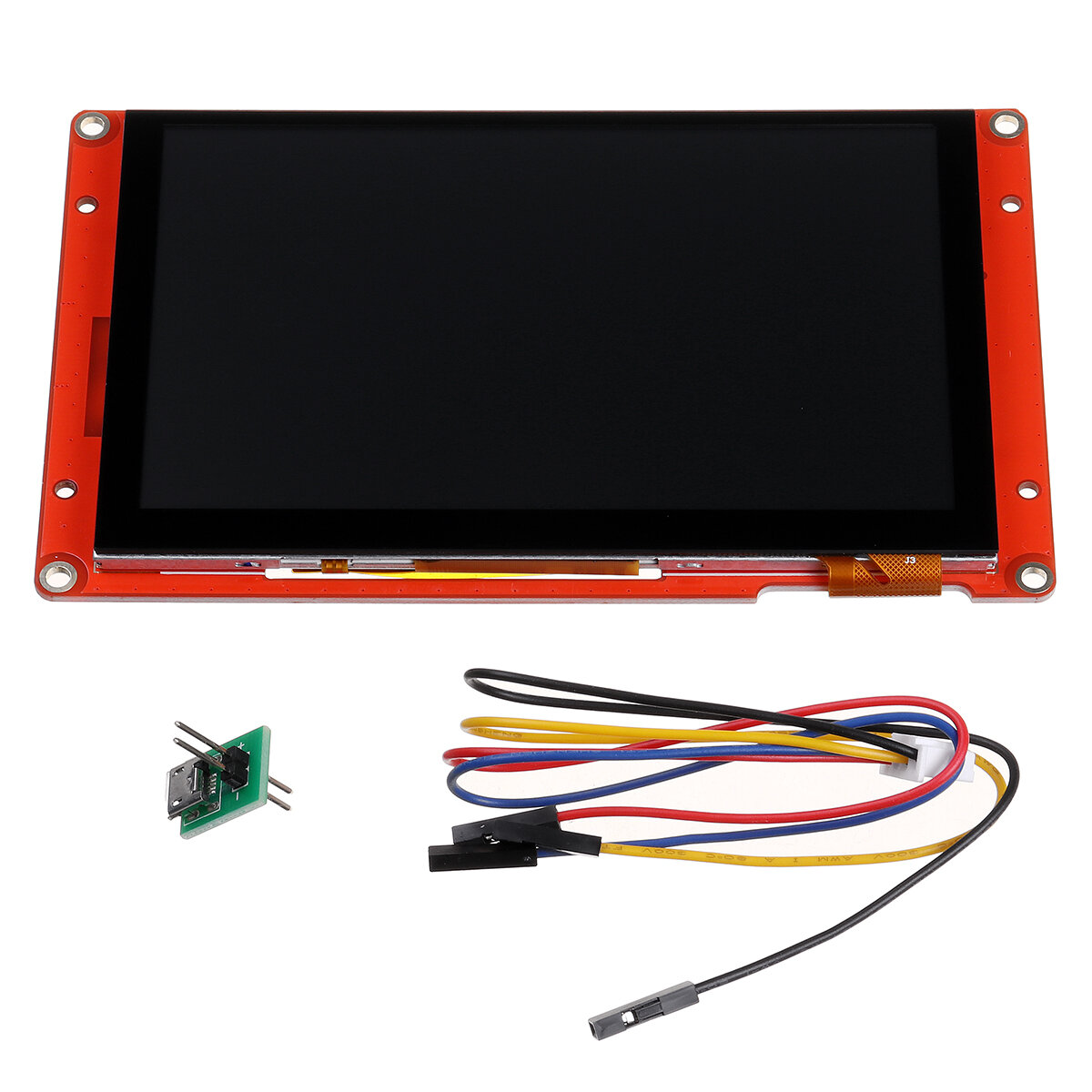 

Nextion Intelligent Series NX8048P050-011C 5.0 Inch Capacitive Touchscreen without Enclosure for HMI GUI Project Develop