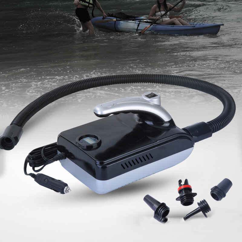 110W 0-20PSI 12V Surfboat Electric Pump With Current Fuse Electric Inflatable Pump For Water Sport K